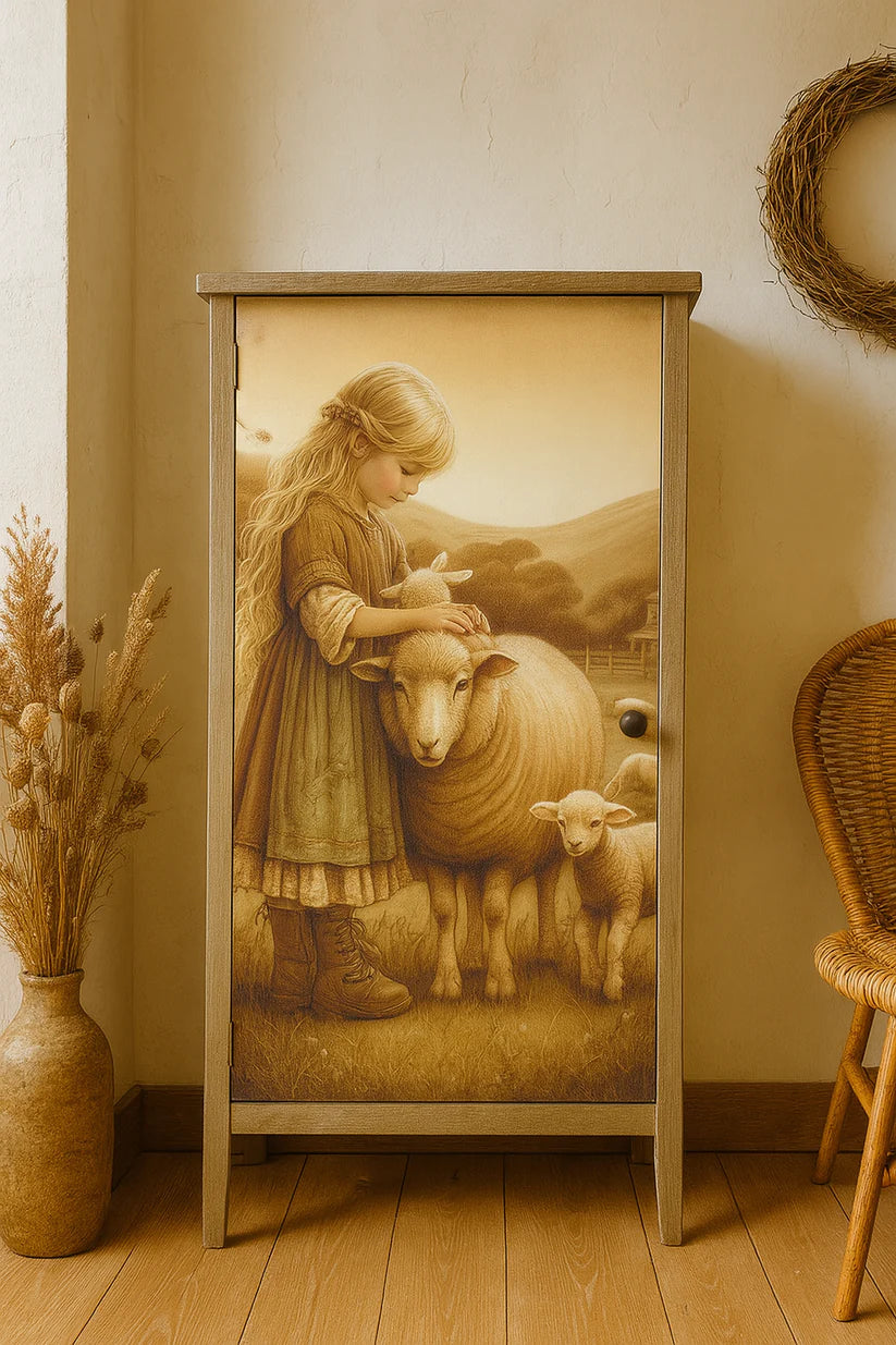 A Girl And Her Flock