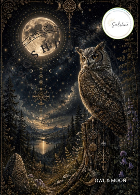 Owl & Moon