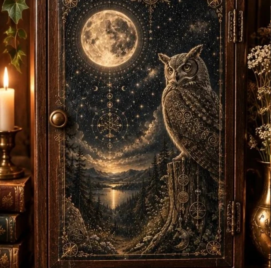 Owl & Moon