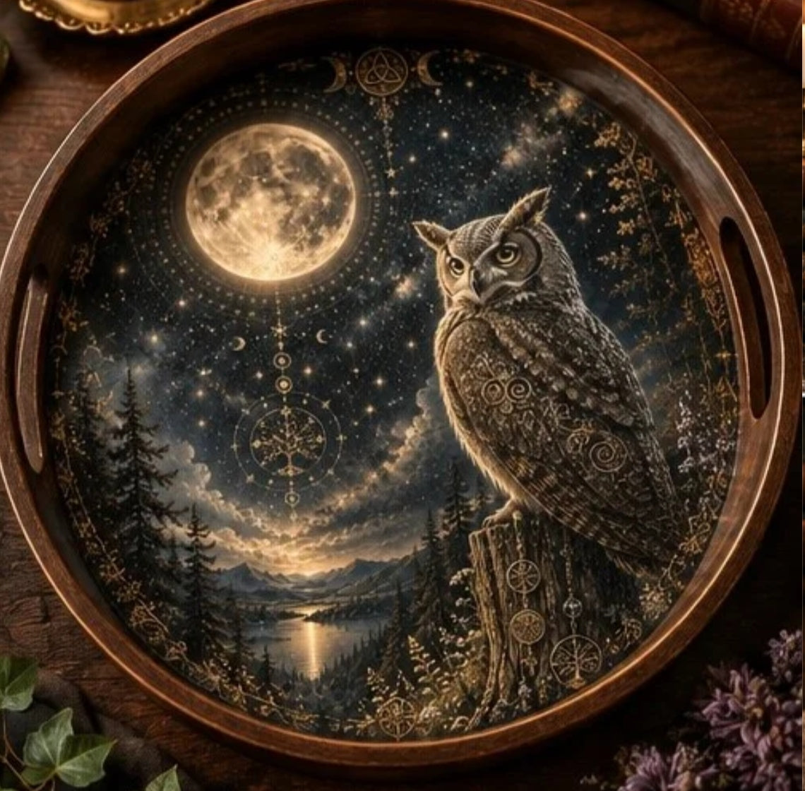 Owl & Moon