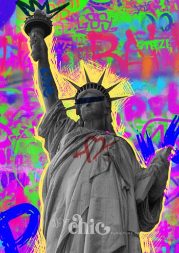 Statue Of Liberty Graffiti Art (POD)